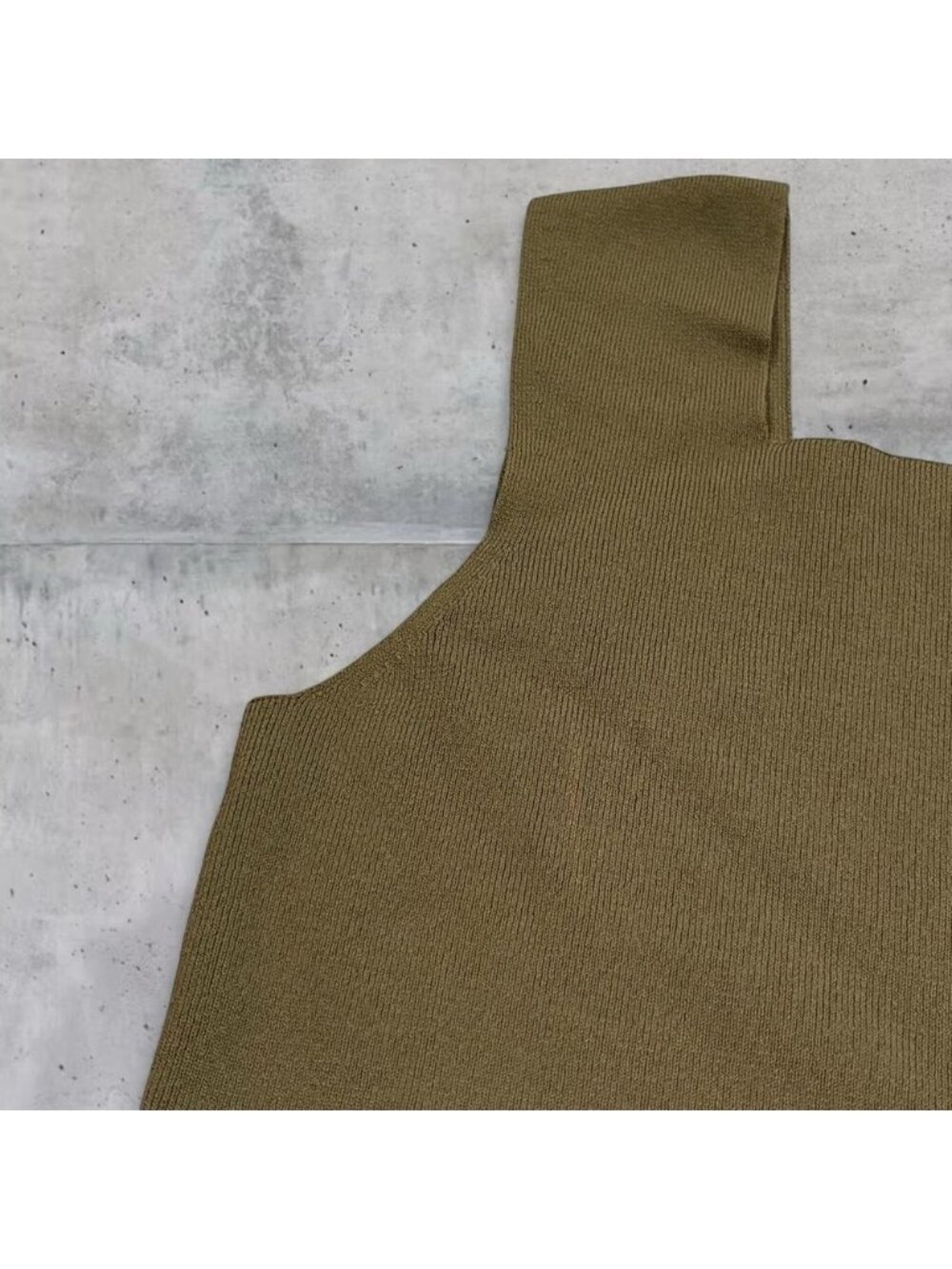 Square Neck Knit Tank Top - Picture 2 of 2